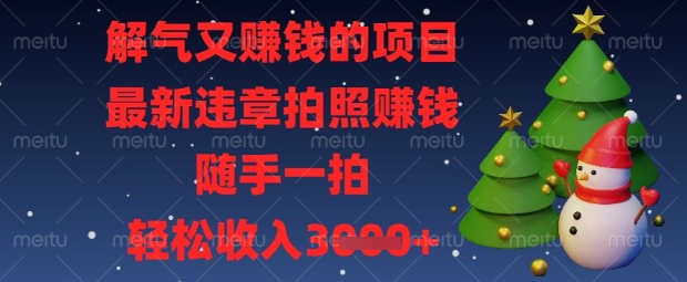 解气又挣钱的项目，最新违章拍照挣钱，随手一拍，轻松收入数张【揭秘】 - 副业联盟-副业联盟