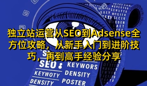 独立站运营从SEO到Adsense全方位攻略，从新手入门到进阶技巧，再到高手经验分享 - 副业联盟-副业联盟