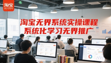 淘宝无界系统实操课程，系统化学习无界推广 - 副业联盟-副业联盟