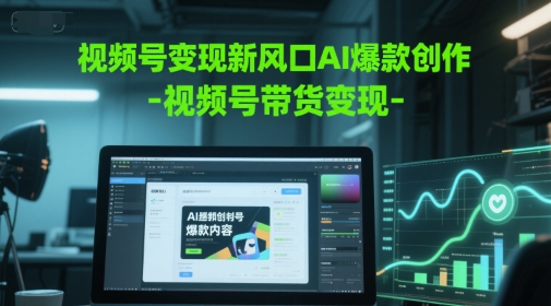 视频号变现新风口AI爆款创作-视频号带货变现 - 副业联盟-副业联盟