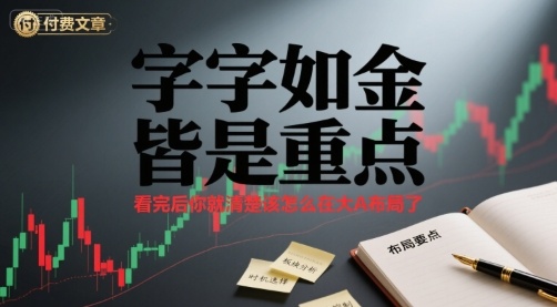 付费文章：字字如金 皆是重点， 看完后 你就清楚该怎么在大A布局了 - 副业联盟-副业联盟