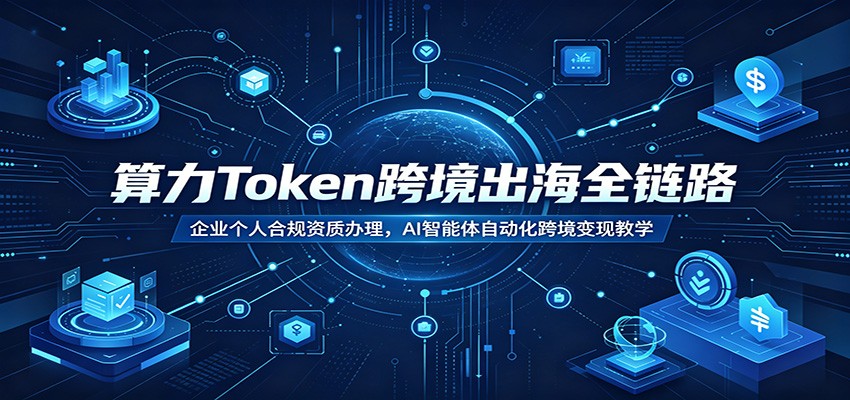 算力Token跨境出海全链路：企业个人合规资质办理，AI智能体自动化跨境变现教学|副业联盟