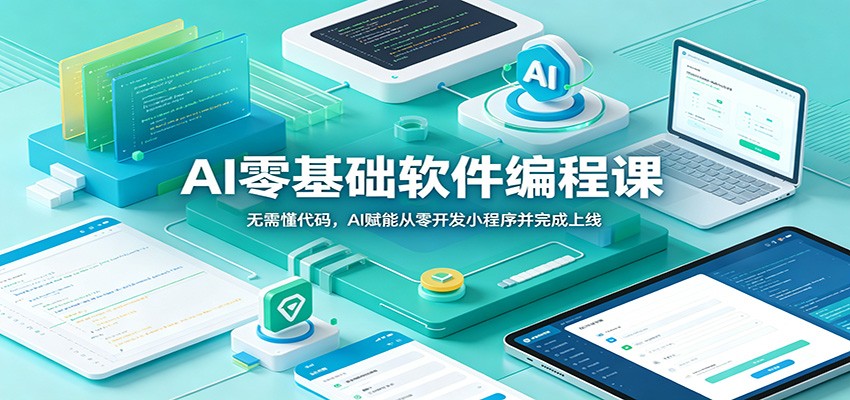 AI零基础软件编程课:无需懂代码,AI赋能从零开发小程序并完成上线|副业联盟