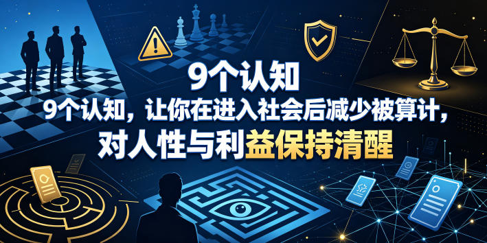 付费文章：9个认知，让你在进入社会后减少被算计，对人性与利益保持清醒 - 副业联盟|副业联盟
