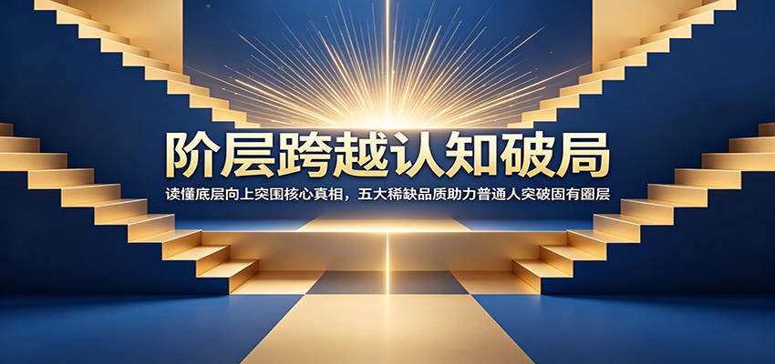 阶层跨越认知破局:读懂底层向上突围核心真相,五大稀缺品质助力普通人突破固有圈层|副业联盟
