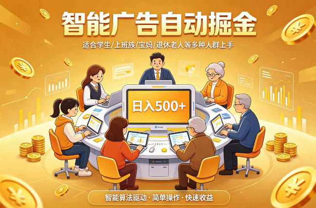 2026年最好做的项目:自动掘金项目,小白轻易上手,单日轻松收入500+【揭秘】|副业联盟