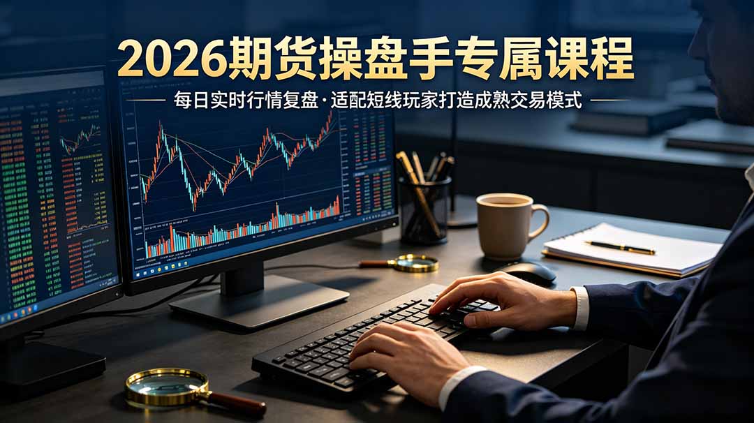 2026期货操盘手专属课程-更新6月,每日实时行情复盘,适配短线玩家打造成熟交易模式|副业联盟