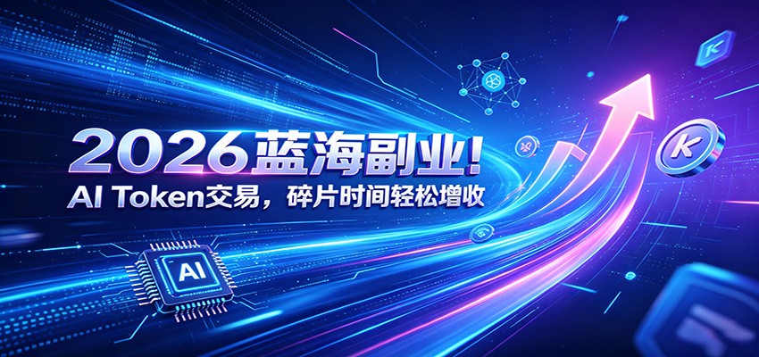 2026蓝海副业！AI Token交易，碎片时间轻松增收 - 副业联盟|副业联盟