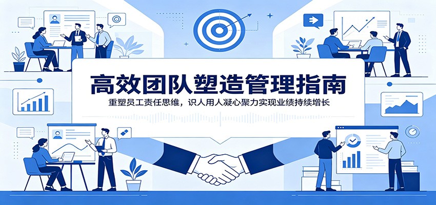 高效团队塑造管理指南:重塑员工责任思维,识人用人凝心聚力实现业绩持续增长|副业联盟