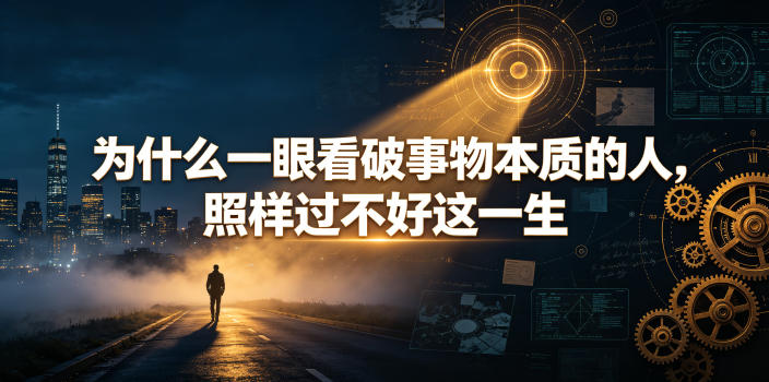 付费文章:为什么一眼看破事物本质的人,照样过不好这一生|副业联盟