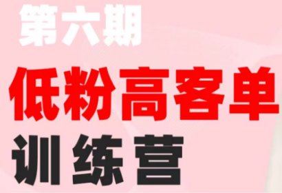 珠丽Julie·小红书低粉高客单训练营(第六期)|副业联盟