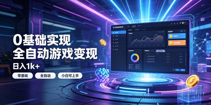 0基础实现全自动游戏变现，日入1k+，小白直接上手搞钱！【揭秘】|副业联盟