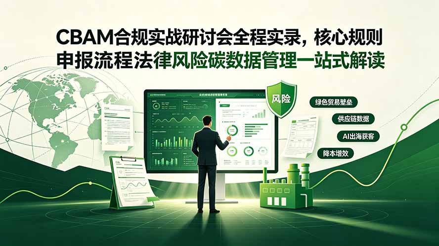CBAM合规实战研讨会全程实录,核心规则申报流程法律风险碳数据管理一站式解读|副业联盟