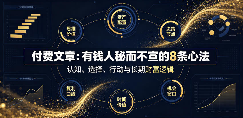 付费文章:有钱人秘而不宣的8条心法|副业联盟