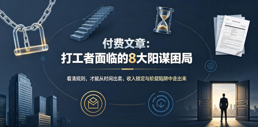 付费文章:打工者面临的8大阳谋困局|副业联盟