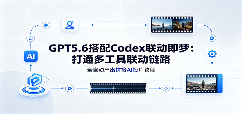 GPT5.6搭配Codex联动即梦:打通多工具联动链路,全自动产出拼接AI短片教程|副业联盟