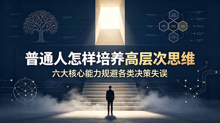付费文章:普通人怎样培养高层次思维,六大核心能力规避各类决策失误|副业联盟