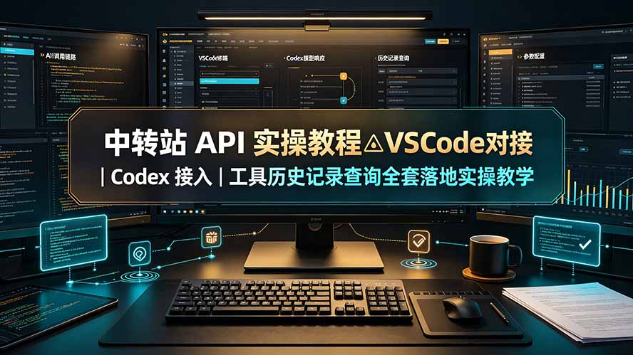 中转站 API 实操教程△VSCode 对接|Codex 接入|工具历史记录查询全套落地实操教学|副业联盟