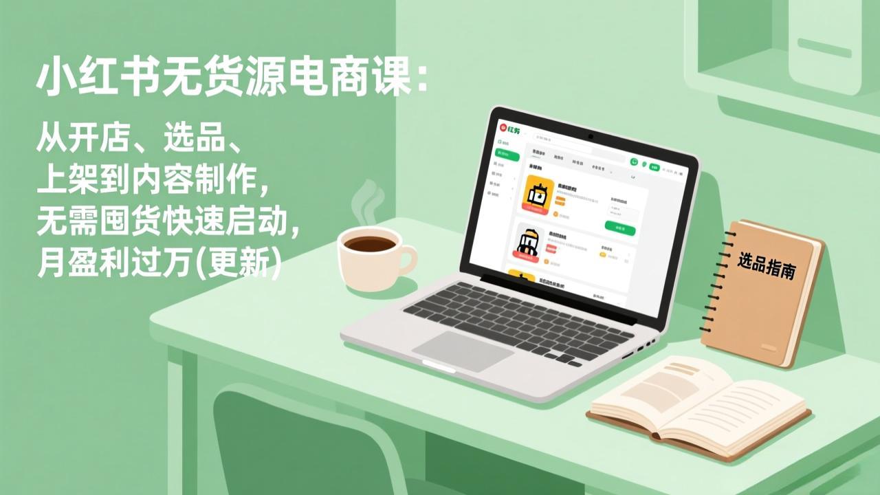 小红书无货源电商课(7月更新|副业联盟