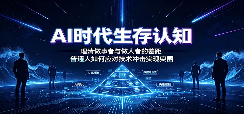 AI时代生存认知：理清做事者与做人者的差距，普通人如何应对技术冲击实现突围|副业联盟