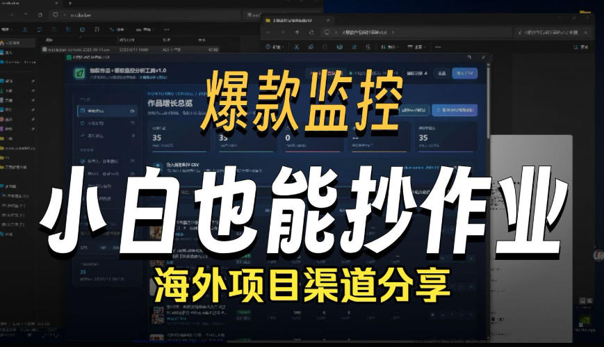 抖音爆款数据监控工具_海外网盘拉新渠道|副业联盟