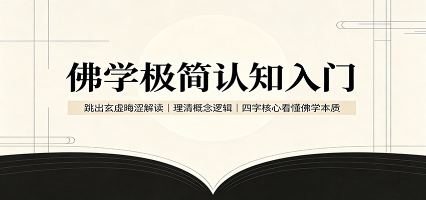 佛学极简认知入门:跳出玄虚晦涩解读,理清概念逻辑,四字核心看懂佛学本质|副业联盟