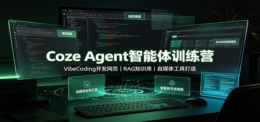 Coze Agent智能体训练营：VibeCoding开发网页，RAG知识库，自媒体工具打造 - 副业联盟|副业联盟