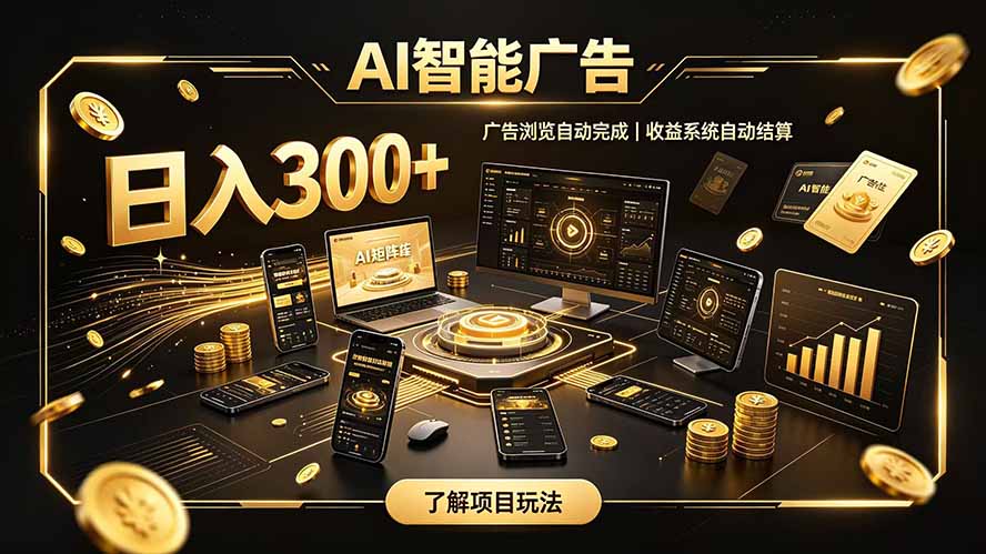 自研 AI 系统｜轻资产起步｜长期稳定收益｜宝妈 上班族轻轻松松日入300+ - 副业联盟|副业联盟