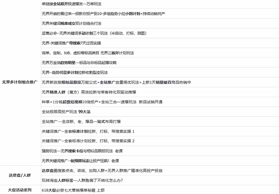 图片[2]|2026淘天开单秘籍PRO实战陪跑课程：全套落地运营玩法，一站式解决淘宝流量低、不出单难题(更新260823 - 副业联盟|副业联盟