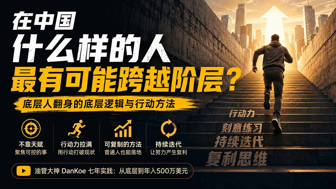 付费文章:在中国什么样的人最有可能跨越阶层?底层人翻身的方法!|副业联盟