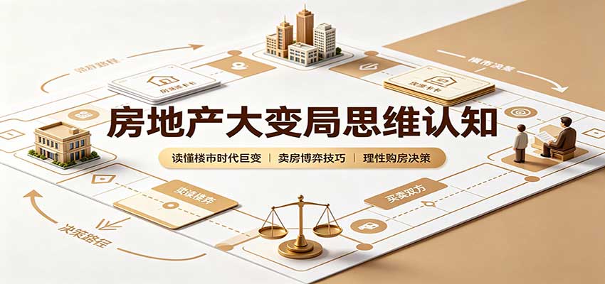 房地产大变局思维认知:读懂楼市时代巨变,卖房博弈技巧,理性购房决策 - 副业联盟|副业联盟