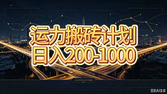 运力搬砖,风口项目。当日收益稳定200-1000。 每天仅需一小时,新人轻松上手。|副业联盟