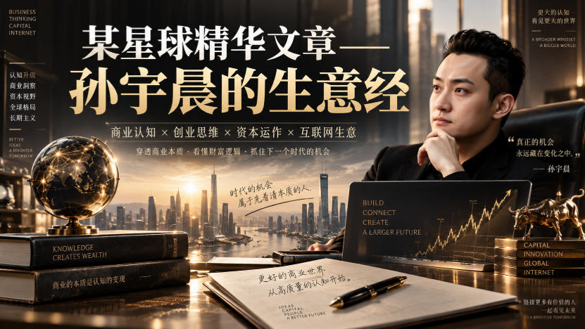 某星球精华文章——孙宇晨的生意经 - 副业联盟|副业联盟