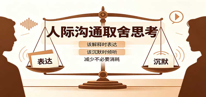 人际沟通取舍思考：分清解释与沉默边界，拿捏职场生活沟通分寸减少情绪内耗|副业联盟