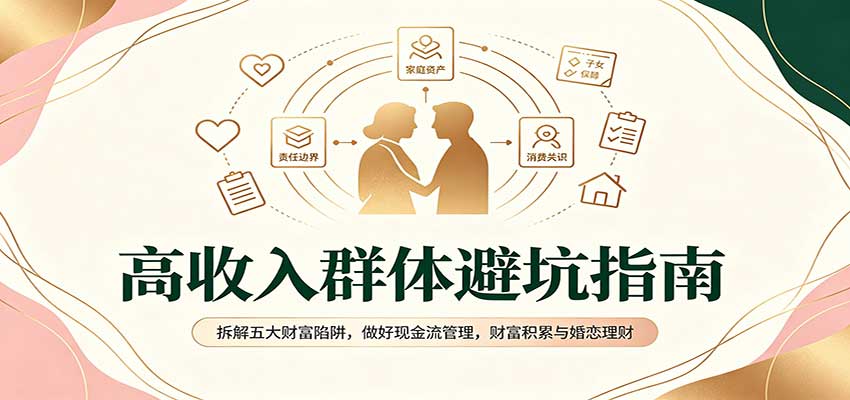 高收入群体避坑指南:拆解五大财富陷阱,做好现金流管理,财富积累与婚恋理财|副业联盟