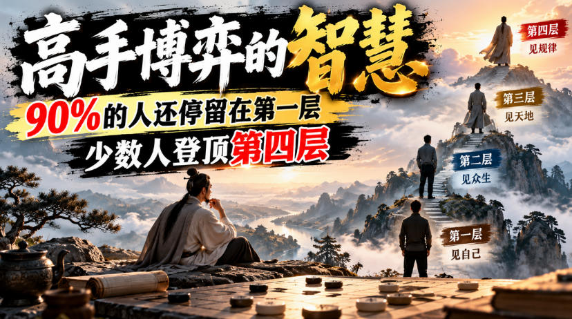 付费文章:高手博弈的智慧,90%的人还停留在第一层,少数人登顶第四层|副业联盟