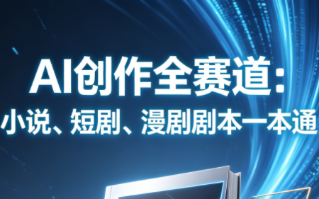 AI创作全赛道：小说、短剧、漫剧剧本一本通(更新)|副业联盟