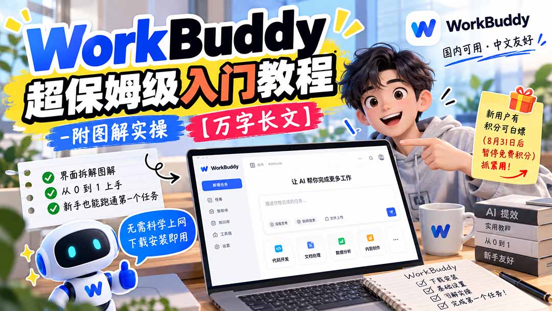 WorkBuddy 超保姆级入门教程-附图解实操 【万字长文】|副业联盟
