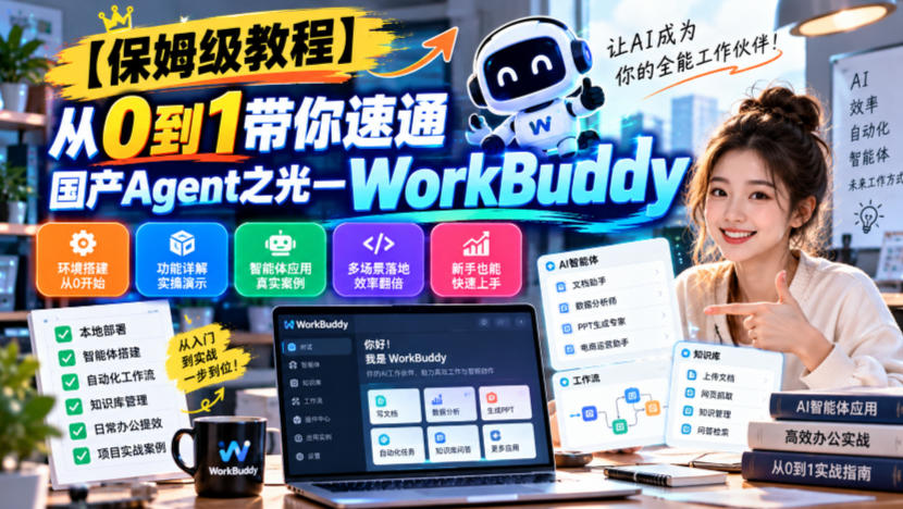 【保姆级教程】从0到1带你速通国产Agent之光—WorkBuddy【文档】|副业联盟