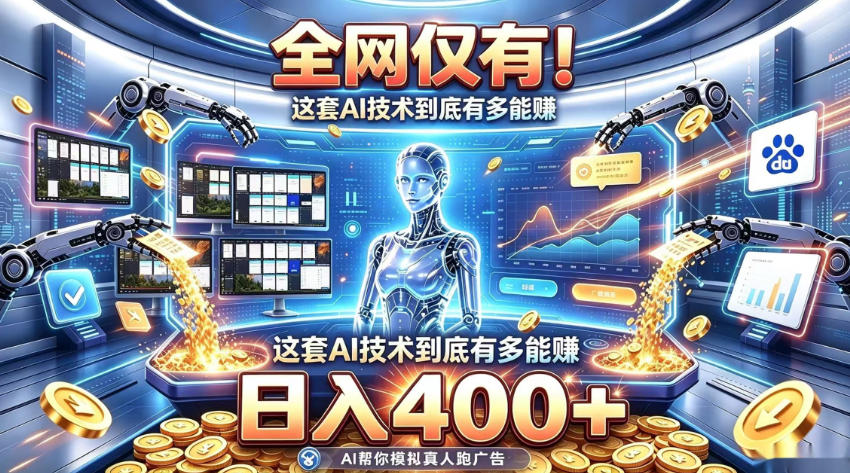 全网仅有!这套AI技术到底有多能賺,日入400+,无需人工干预,实现真正被动变现【揭秘】|副业联盟