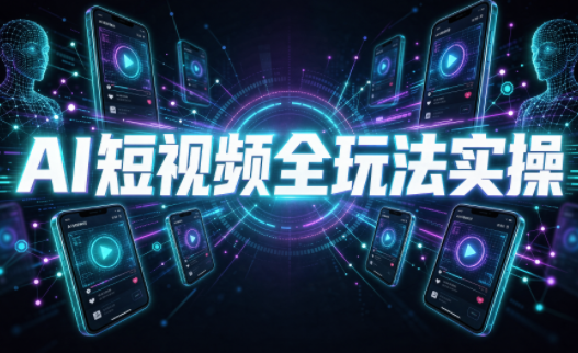 AI短视频全玩法实操(剪辑+带货+数字人+漫剧+短剧)|副业联盟