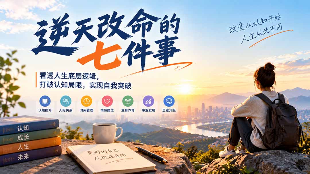 付费文章:逆天改命的七件事,看透人生底层逻辑,打破认知局限,实现自我突破|副业联盟