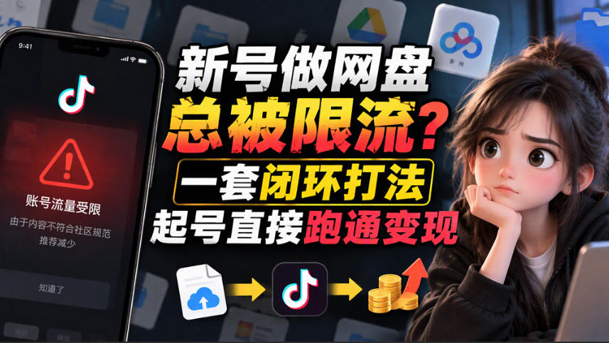 小白新号过限流:别发链先养号,12步SOP直接抄|副业联盟