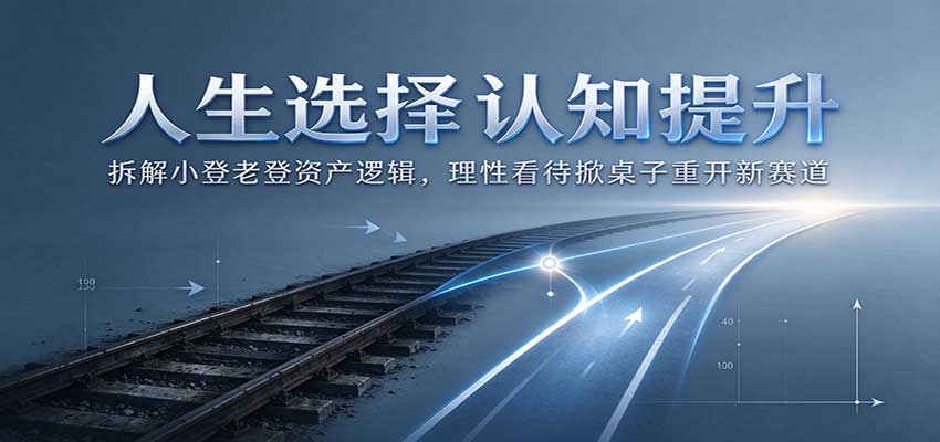 人生选择认知提升：拆解小登老登资产逻辑，理性看待掀桌子重开新赛道|副业联盟