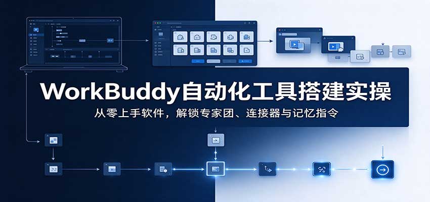 WorkBuddy自动化工具搭建实操:从零上手软件,解锁专家团、连接器与记忆指令|副业联盟