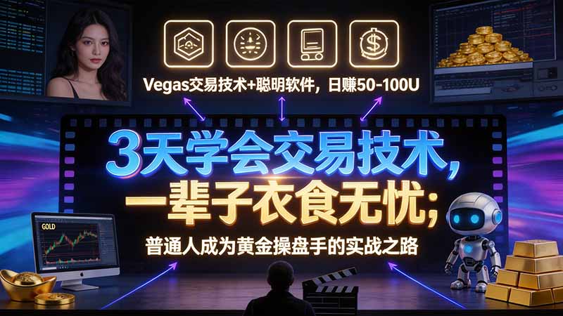 3 天学会 顺势而为交易系统,趋势看得懂、下单有依据:软件自动帮你盯盘,新手也能稳定复利|副业联盟