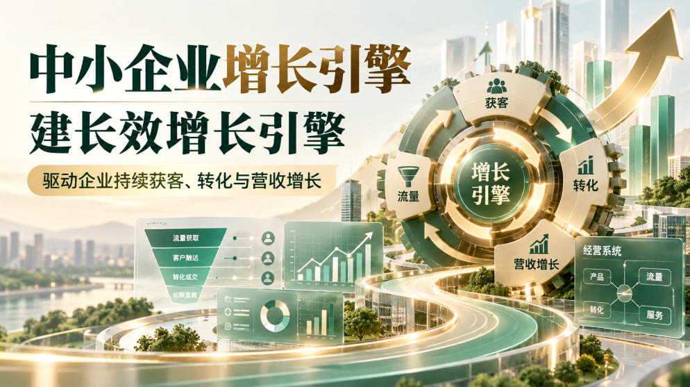 中小企业增长引擎,建长效增长引擎,驱动企业持续获客、转化与营收增长|副业联盟