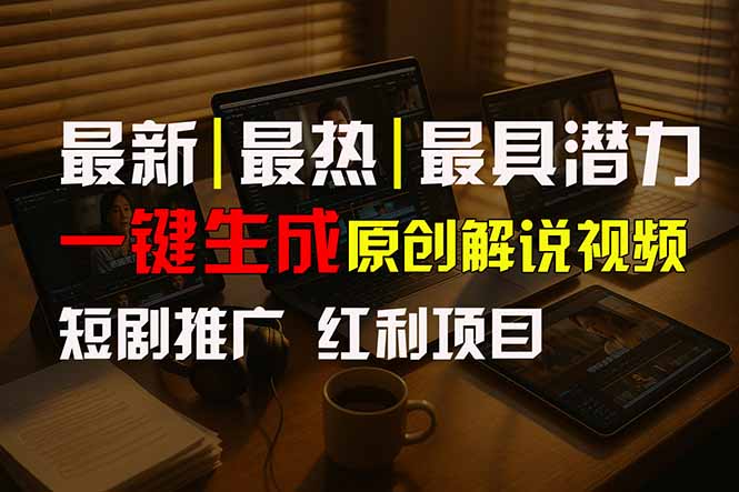 短剧推广新思路，AI一键生成原创解说视频，10分钟产出100条，30天赚了5.5w - 副业联盟-副业联盟