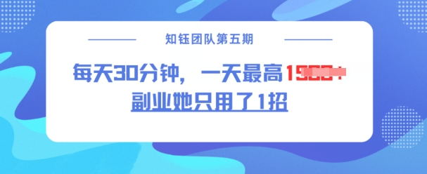 副业她只用了1招，每天30分钟，无脑二创，一天最高1.5k - 副业联盟-副业联盟