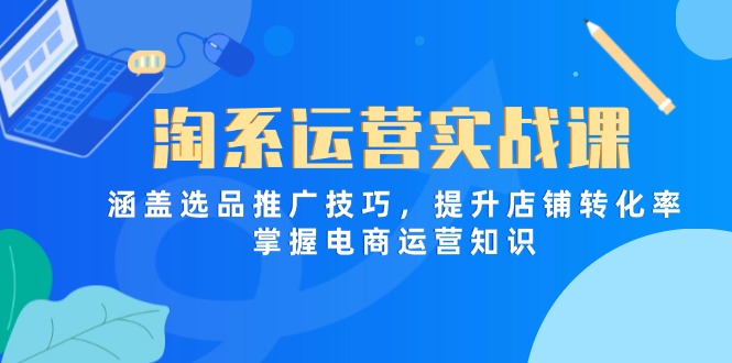 淘系运营实战课，涵盖选品推广技巧，提升店铺转化率，掌握电商运营知识 - 副业联盟-副业联盟